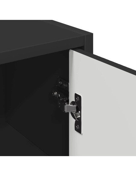 Mobile da Bagno Nero 39 x 23.5 x 65 cm Legno multistrato