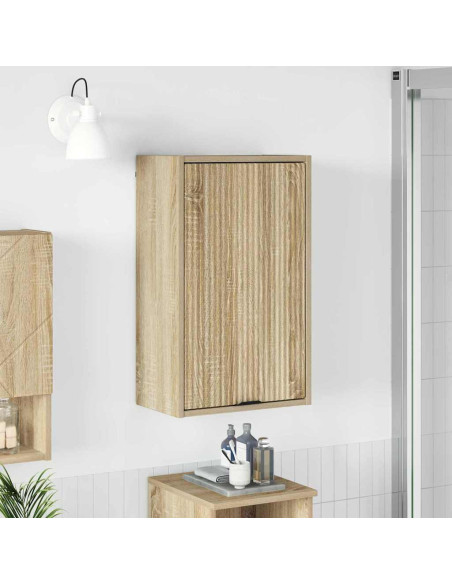 Mobile da Bagno con porta rovere sonoma 39 x 23.5 x 65 cm