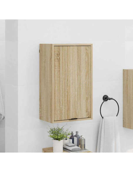 Mobile da Bagno con porta rovere sonoma 39 x 23.5 x 65 cm
