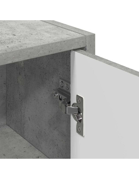 Mobile da Bagno con porta Grigio cemento 39 x 23.5 x 65 cm