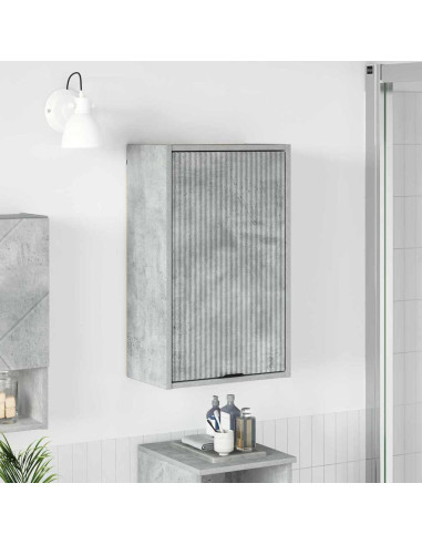 Mobile da Bagno con porta Grigio cemento 39 x 23.5 x 65 cm