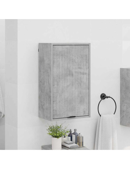 Mobile da Bagno con porta Grigio cemento 39 x 23.5 x 65 cm