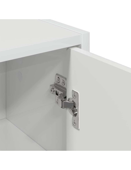 Mobile da Bagno con porta Bianco lucido 39 x 23.5 x 65 cm