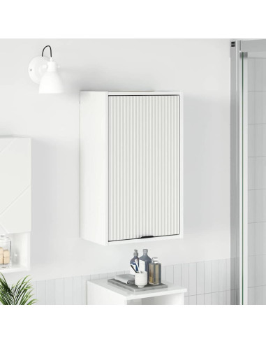 Mobile da Bagno con porta Bianco lucido 39 x 23.5 x 65 cm