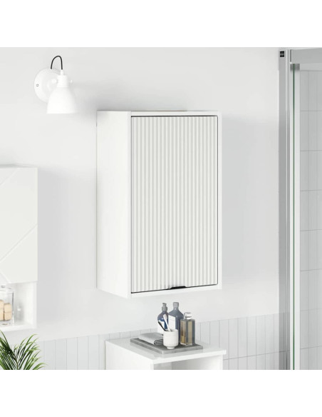 Mobile da Bagno con porta Bianco lucido 39 x 23.5 x 65 cm