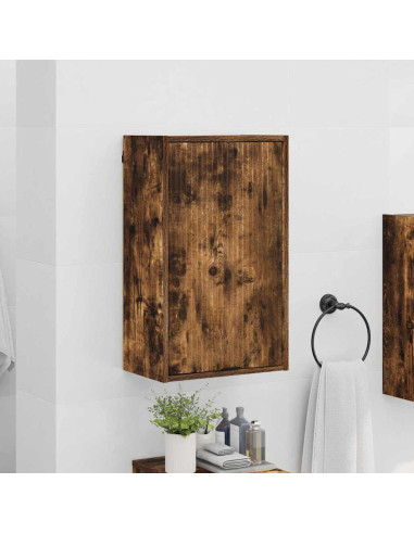 Mobile da Bagno Rovere fumo 39 x 23.5 x 65 cm Legno multistrato