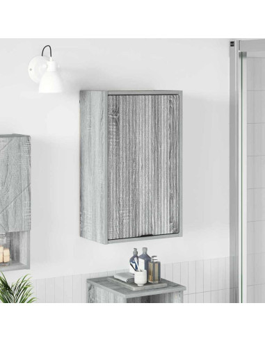 Mobile da Bagno con porta Grigio sonoma 39 x 23.5 x 65 cm