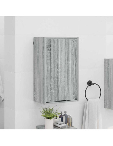 Mobile da Bagno con porta Grigio sonoma 39 x 23.5 x 65 cm