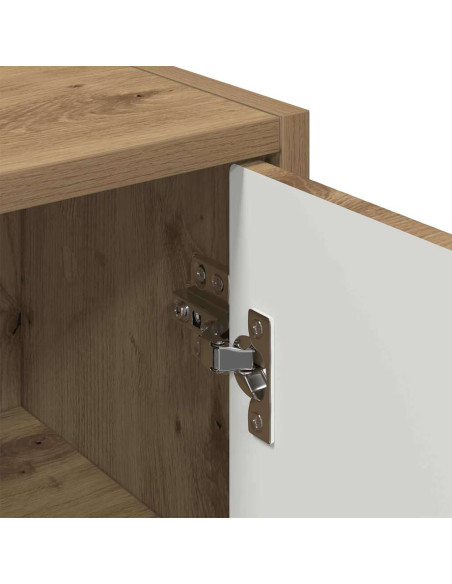 Mobile da Bagno con porta rovere artigianale 39 x 23.5 x 65 cm