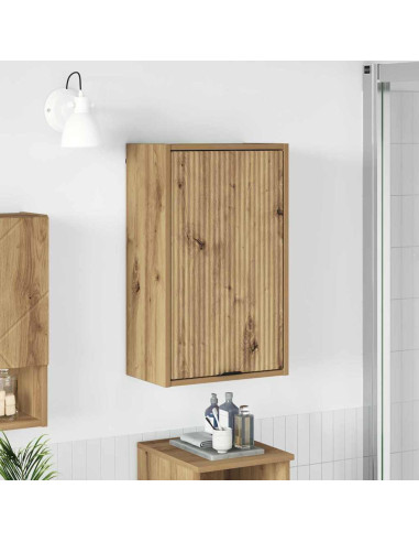 Mobile da Bagno con porta rovere artigianale 39 x 23.5 x 65 cm