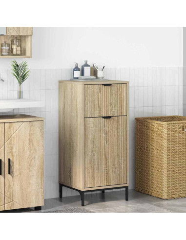 Mobile da Bagno con cassetto rovere sonoma 39.5 x 36 x 88 cm