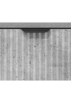 Mobile da Bagno con cassetto Grigio cemento 39.5 x 36 x 88 cm 2