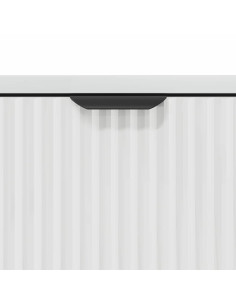 Mobile da Bagno con cassetto Bianco lucido 39.5 x 36 x 88 cm 2