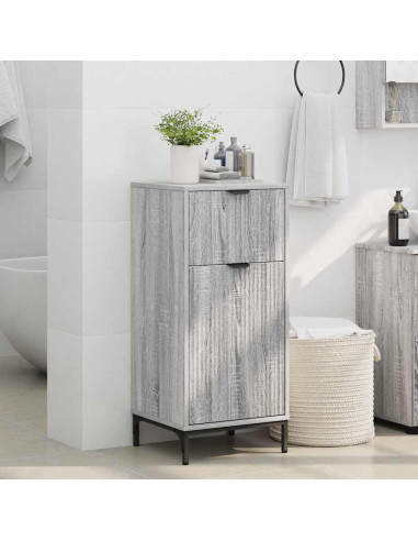 Mobile da Bagno con cassetto Grigio sonoma 39.5 x 36 x 88 cm