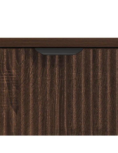 Mobile da Bagno con cassetto Rovere marrone 39.5 x 36 x 88 cm