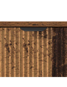 Mobile da Bagno con cassetto Legno vecchio 39.5 x 36 x 88 cm 2