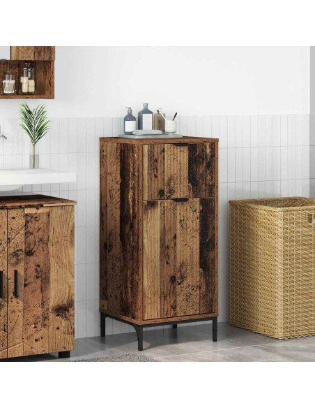 Mobile da Bagno con cassetto Legno vecchio 39.5 x 36 x 88 cm