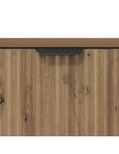 Mobile da Bagno con porta rovere artigianale 39.5 x 36 x 88 cm 2