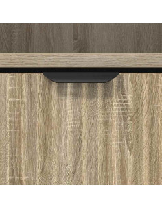 Mobiletto bagno alto con porta rovere sonoma 31.5 x 33 x 190 cm 2