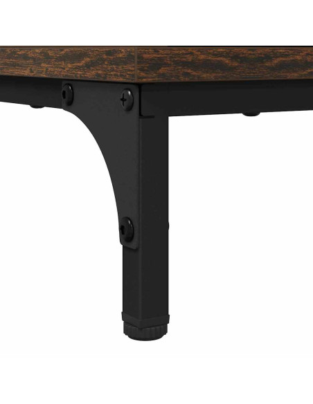 Mobiletto bagno alto con porta Rovere fumo 31.5 x 33 x 190 cm