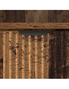 Mobiletto bagno alto con porta Legno vecchio 31.5 x 33 x 190 cm 2