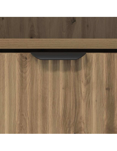 Mobiletto bagno alto rovere artigianale 31.5 x 33 x 190 cm