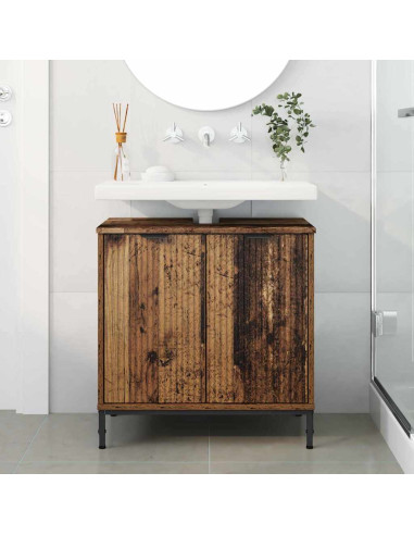 Armadio per Lavabo da Bagno Legno vecchio 60,5 x 33,5 x 61 cm