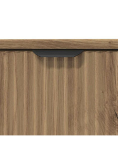 Armadio per Lavabo da Bagno con porta rovere artigianale 2
