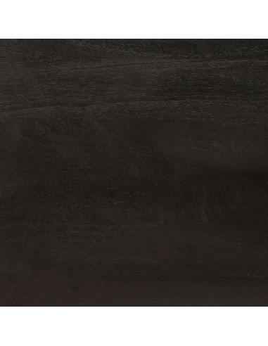 Mobile TV Nero e Oro 105 x 33 x 46 cm legno massello di mango