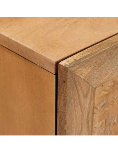 Mobile TV con lo scaffale Marrone chiaro 105 x 33 x 46 cm 2