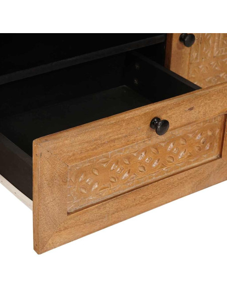 Mobile TV con cassetto Marrone chiaro 105 x 33 x 46 cm