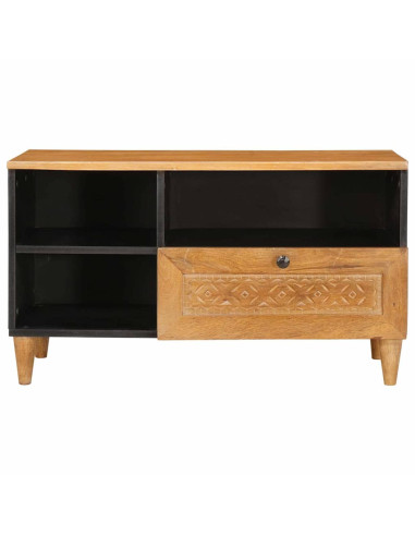 Mobile TV con cassetto Marrone chiaro 80 x 33 x 46 cm