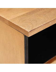 Mobile TV con cassetto Marrone chiaro 100 x 33 x 46 cm 2