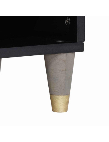 Mobile TV con cassetto Grigio e Oro 100 x 33.5 x 46 cm