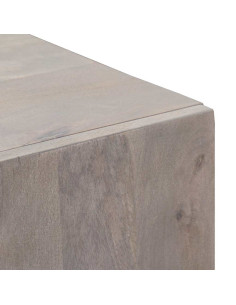 Credenza con cassetto Grigio e Oro 40 x 33.5 x 110 cm 2