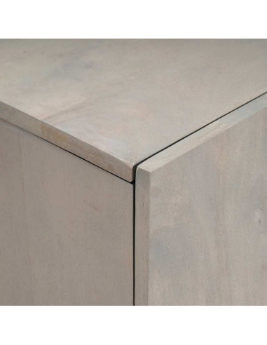 Credenza con lo scaffale Grigio e Oro 60 x 33.5 x 100 cm