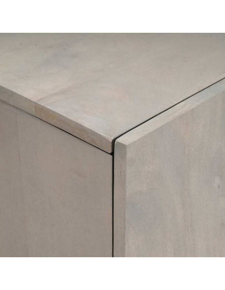 Credenza con lo scaffale Grigio e Oro 60 x 33.5 x 100 cm