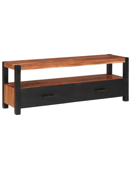 Mobile portaoggetti multimediale con cassetto Marrone