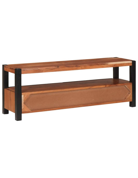 Mobile portaoggetti multimediale con cassetto Marrone