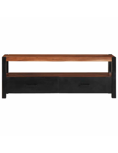 Mobile portaoggetti multimediale con cassetto Marrone