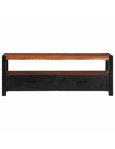 Mobile portaoggetti multimediale con cassetto Marrone