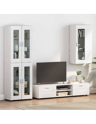 Mobile a muro Bianco 55 x 29 x 100 cm Legno multistrato