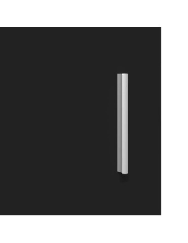 Mobile a muro con porta Nero 55 x 29 x 100 cm Legno multistrato