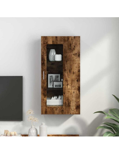 Mobile a muro Rovere fumo 55 x 29 x 100 cm Legno multistrato