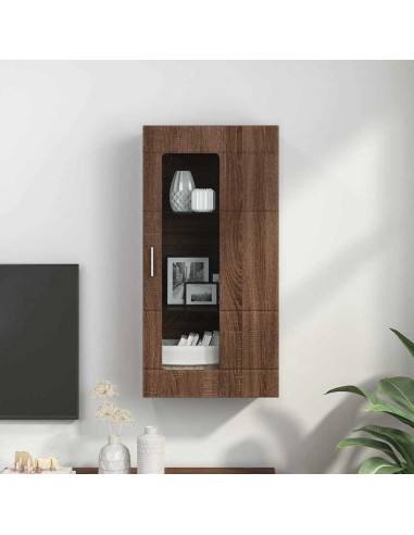 Mobile a muro Rovere marrone 55 x 29 x 100 cm Legno multistrato