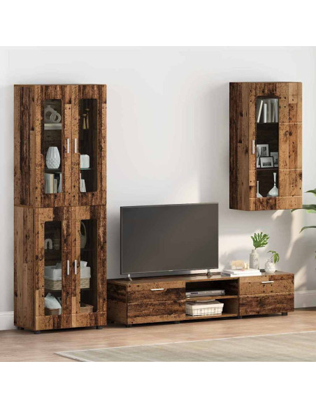 Mobile a muro Legno vecchio 55 x 29 x 100 cm Legno multistrato