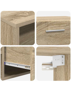 Mobile TV rovere sonoma 150 x 39 x 30 cm Legno multistrato 2