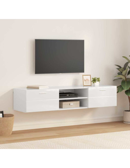Mobile TV Grigio cemento 150 x 39 x 30 cm Legno multistrato