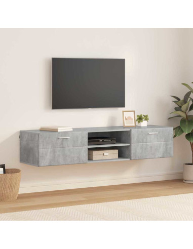 Mobile TV Bianco lucido 150 x 39 x 30 cm Legno multistrato