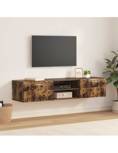 Mobile TV Rovere fumo 150 x 39 x 30 cm Legno multistrato